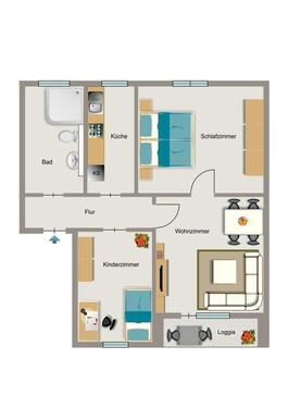 Foto - 3.5 Zimmer Etagenwohnung zur Miete in Dortmund
