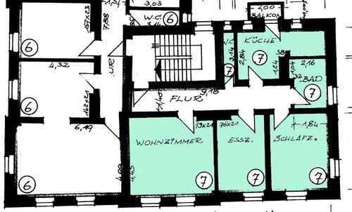 Foto - 3 Zimmer Etagenwohnung in Augsburg
