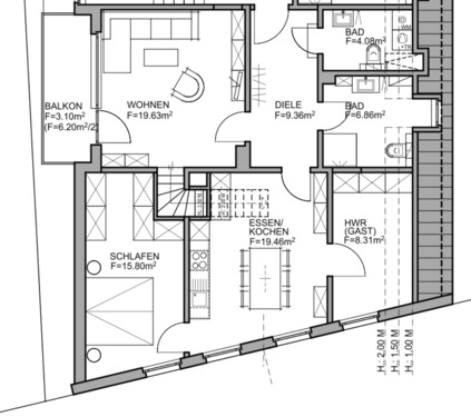 Foto - Zentrales Wohnen in der City: 5 Zimmer, Modern, Balkon & EBK