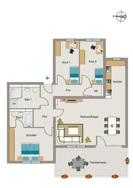 Foto - 4 Zimmer Etagenwohnung zur Miete in Rheinbach