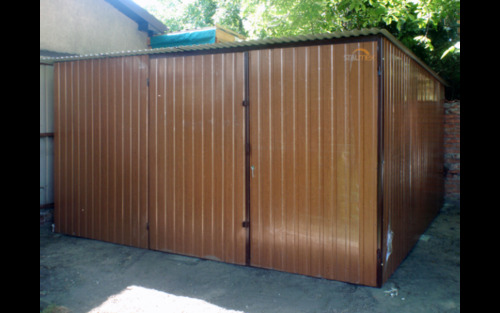 Foto - Garage Einzelgarage Blechgarage 4x5x2,1, GD015