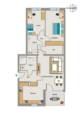 Foto - 3 Zimmer Etagenwohnung zur Miete in Rheinbach