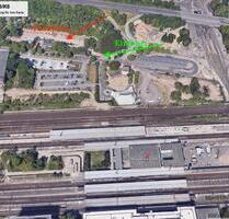 Parkplatz für Pendler direkt am Hauptbahnhof in Magdeburg