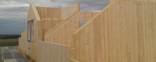 Foto - Rohbauhaus in Holzmassivbau zu verkaufen