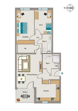 Foto - 3 Zimmer Etagenwohnung zur Miete in Rheinbach
