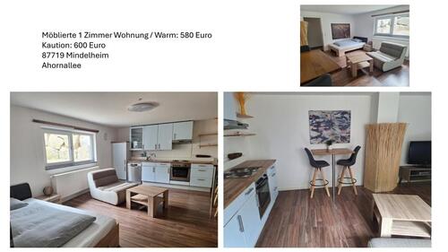 Foto - Möblierte 1-Zimmer Wohnung in Mindelheim
