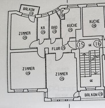 Foto - Sanierungsbedürftige Altbauwohnung im Rheingauviertel