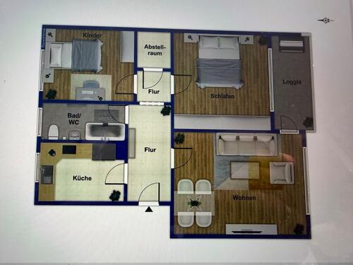 Foto - 1 Zimmer Etagenwohnung zur Miete in Heide