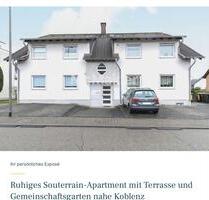 Apartment zu verkaufen - 100.000,00&nbsp;EUR Kaufpreis, ca.&nbsp; 26,00&nbsp;m&sup2; in Höhr-Grenzhausen (PLZ: 56203)
