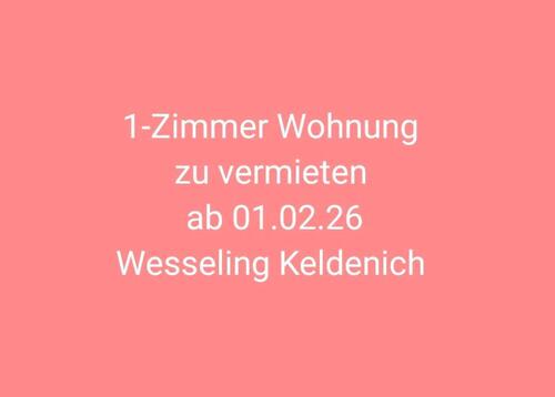 Foto - 1-Zimmer Wohnung zu vermieten in Wesseling Keldenich