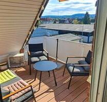 Helle 4-Zimmer-Dachgeschosswohnung mit Hermann-Blick,zwei Loggien - Detmold