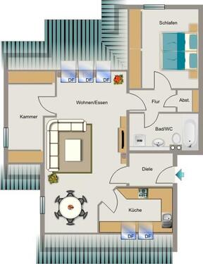Foto - 3.5 Zimmer Dachgeschoßwohnung in Recklinghausen