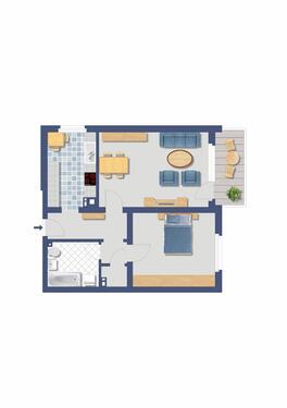 Foto - 2.5 Zimmer Etagenwohnung in Voerde (Niederrhein)