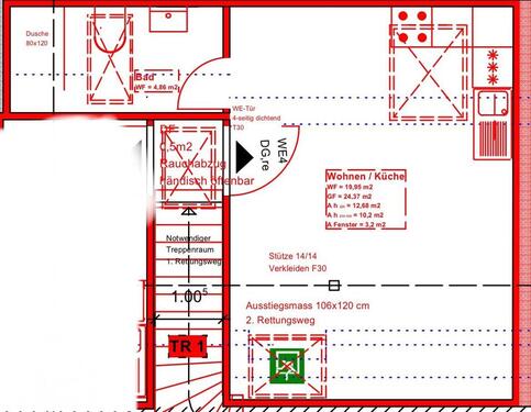 Foto - Etagenwohnung in Lüneburg zur Miete