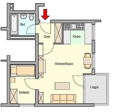 Foto - 1.5 Zimmer Etagenwohnung in Frankfurt am Main