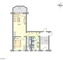 Renovierte 2 Raum Wohnung mit Balkon - Grabow