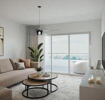 Lichtdurchflutete Vier-Zimmerwohnung im 1. Obergeschoss mit Balkon und Einbauküche - Neuberg