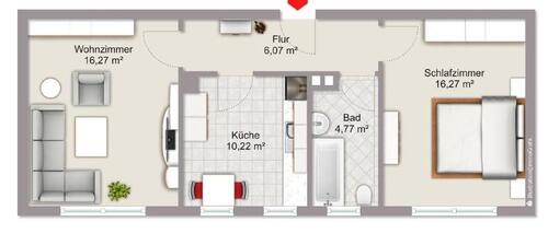 Foto - 2 Zimmer Erdgeschoßwohnung zum Kaufen in Eschborn