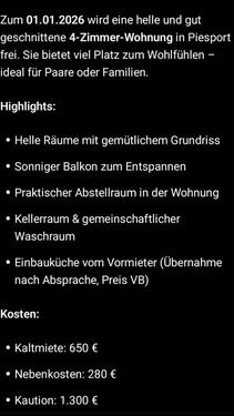 Foto - Etagenwohnung zur Miete in Piesport