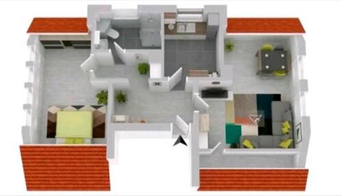 Foto - Eigentumswohnung mit Spitzboden, Kellerraum und kleinem Garten