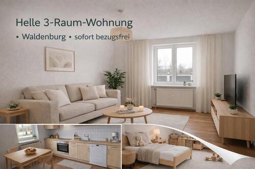 Foto - ✨ Helle 3-Raum-Wohnung in Waldenburg – ruhig gelegen & sofort bezugsfrei