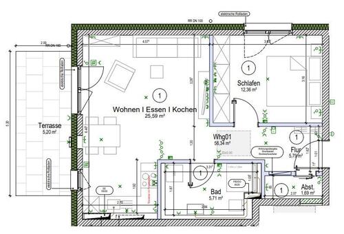 Foto - 2 Zimmer Erdgeschoßwohnung in Dombühl