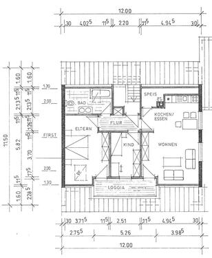 Foto - 2,5-Zimmer-Dachwohnung mit Loggia in Igersheim