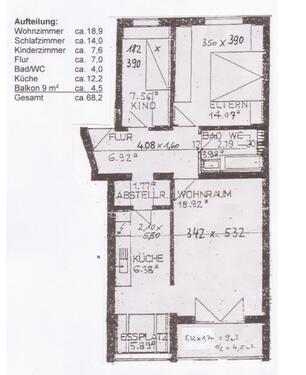 Foto - 2,5 Zimmer, 68 qm 4. Stock mit Aufzug und Alpenblick
