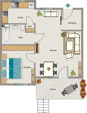 Foto - 2.5 Zimmer Etagenwohnung zur Miete in Bochum