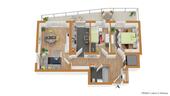 Foto - Vermietete 3 Zimmer -Whg im 7.Stock mit traumhaftem Balkon (21m²) in ruhiger Wohnlage +Tiefgarage.