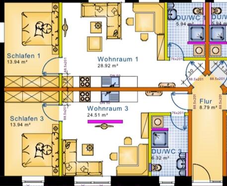 Foto - Zwei Wohnungen zu vermieten - 550,00&nbsp;EUR Kaltmiete,