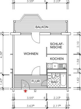 Foto - 1 Zimmer Etagenwohnung zur Miete in Chemnitz