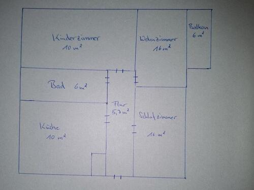 Foto - 3-Raum-Wohnung - 691,00&nbsp;EUR Kaltmiete, ca.&nbsp; 65,00&nbsp;m&sup2;