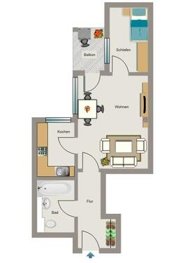 Foto - 2.5 Zimmer Erdgeschoßwohnung zur Miete in Castrop-Rauxel