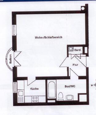 Foto - Helles 1 Zimmer Appartement in Burglengenfeld