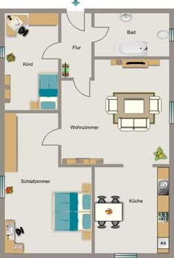Foto - 3.5 Zimmer Erdgeschoßwohnung in Castrop-Rauxel