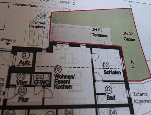 Foto - Moderne 2-Zimmer-Wohnung mit Terrasse und Garten