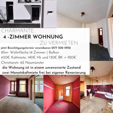 Foto - 3,5 Zimmerwohnung mit Ostbalkon in zentraler Lage von NEUMÜNSTER