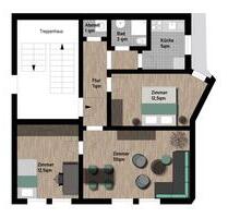 3-Zimmer Wohnung mit Einbauküche im Zentrum von Ilmenau - 61m²