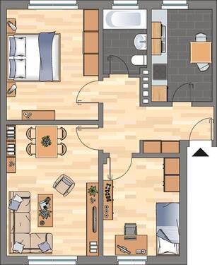 Foto - 3-Zimmer-Wohnung in Wilhelmshaven City