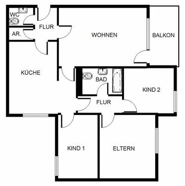 Foto - 4 Zimmer Etagenwohnung zur Miete in Bonn