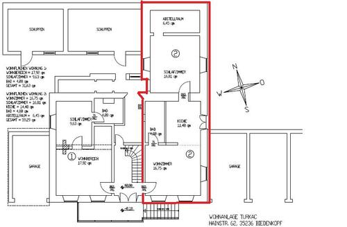 Foto - Biedenkopf - Zentrum - Erdgeschoss 2 ZKB Wohnung