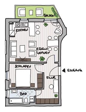 Foto - Etagenwohnung in Gera zur Miete