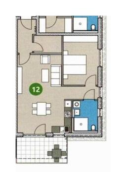 Foto - 2-Zimmer-Wohnung - möbliert - in Seniorenwohnanlage in Frensdorf