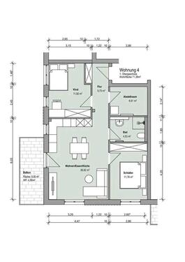 Foto - 3 Zimmer Etagenwohnung zur Miete in Crailsheim