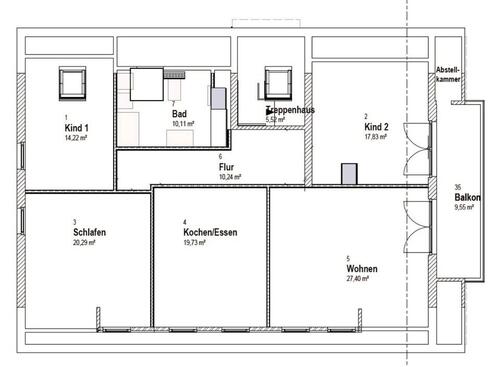 Foto - 4.5 Zimmer Dachgeschoßwohnung in Geroda