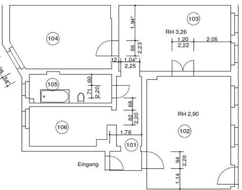 Foto - 3 Zimmer Etagenwohnung zur Miete in Prenzlau