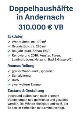Foto - Doppelhaushäfte in Andernach provisionsfrei