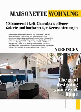 Foto - 5 Zimmer Maisonettenwohnung zum Kaufen in Nersingen