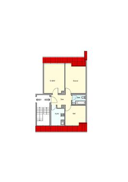 Foto - 3 Zimmer Dachgeschoßwohnung in Esslingen am Neckar